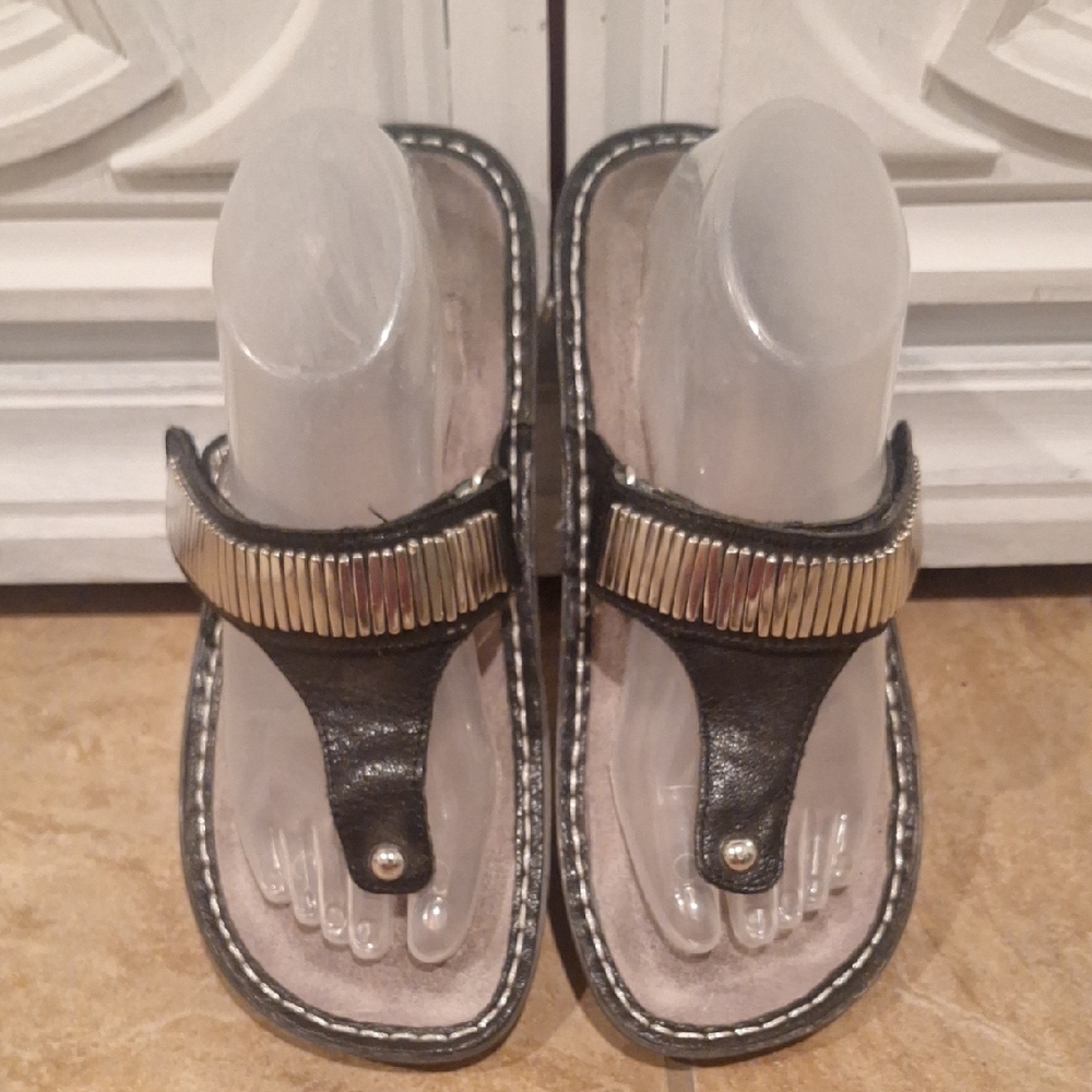 Alegria CAR 653 Black EMBELLISHED SANDALS. 39/ 8.5 - Picture 2 of 8